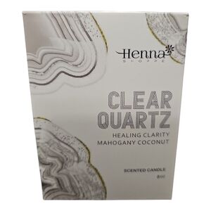 Henna Shoppe New Clear Quartz Scented Candle (8 Oz)